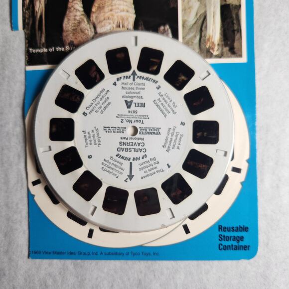 View-Master Vintage 3-D Tour Carlsbad Cavern New Mexico Reels Lot 1990 Pre-owned - Picture 2 of 7